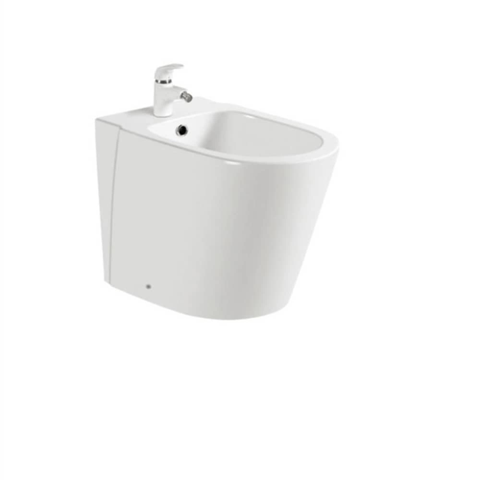 Floor mounted European bidet bowl