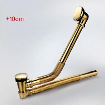 Telescopy Bathtub Drain Copper Material 59cm Extend Bathroom Bathtub Drain