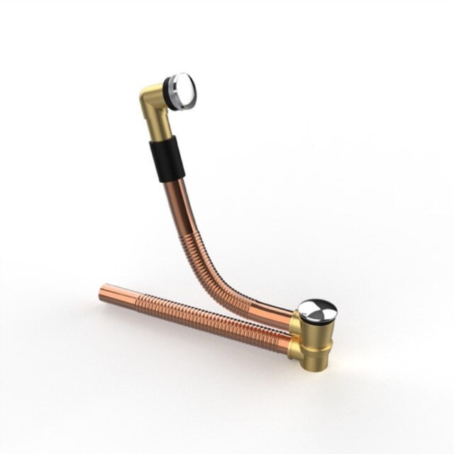 Telescopy Bathtub Drain Copper Material 59cm Extend Bathroom Bathtub Drain