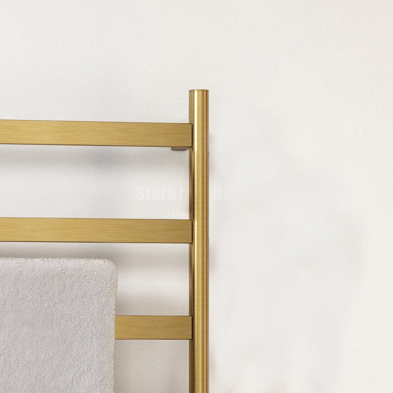 Open Box Brand New -Hotel Design Brushed Gold Electric Hardwire towel warmer CSA 24"x32"x10"