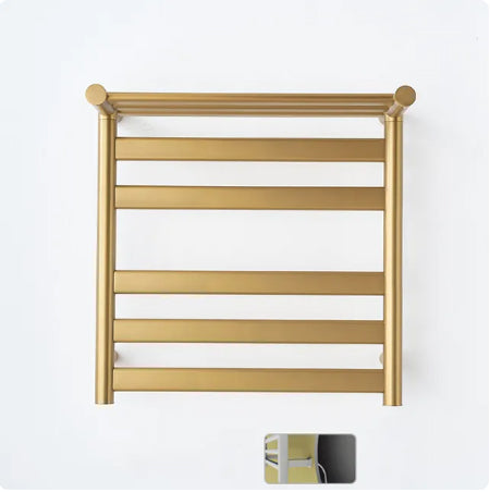 Open Box Brand New -Hotel Design Brushed Gold Electric Hardwire towel warmer CSA 24"x32"x10"