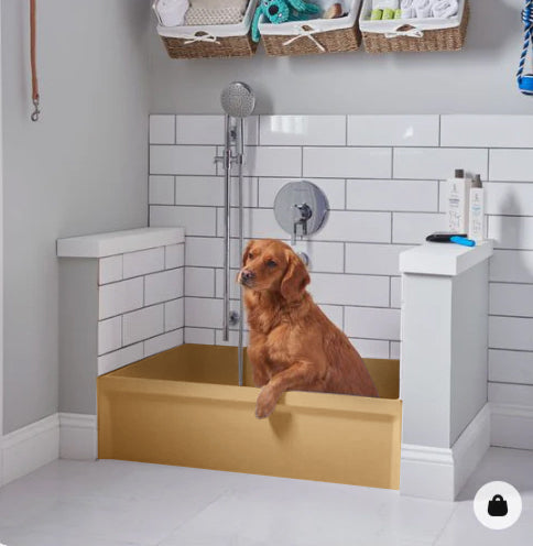 Dog bath tub mudroom washing station 16 gauge commercial grade stainless steel