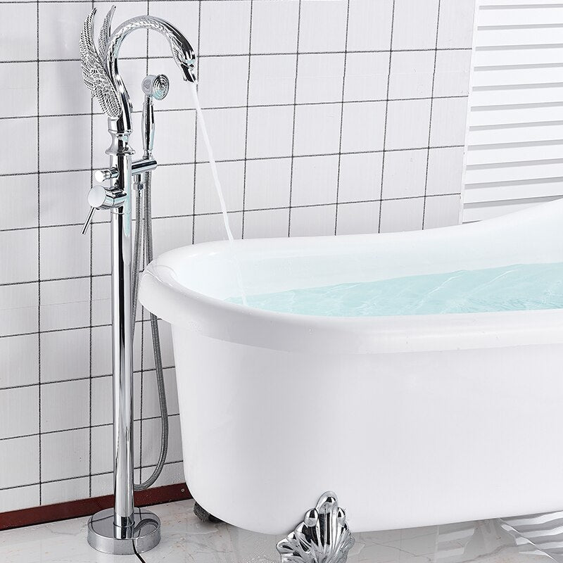 Swan freestanding tub filler faucet