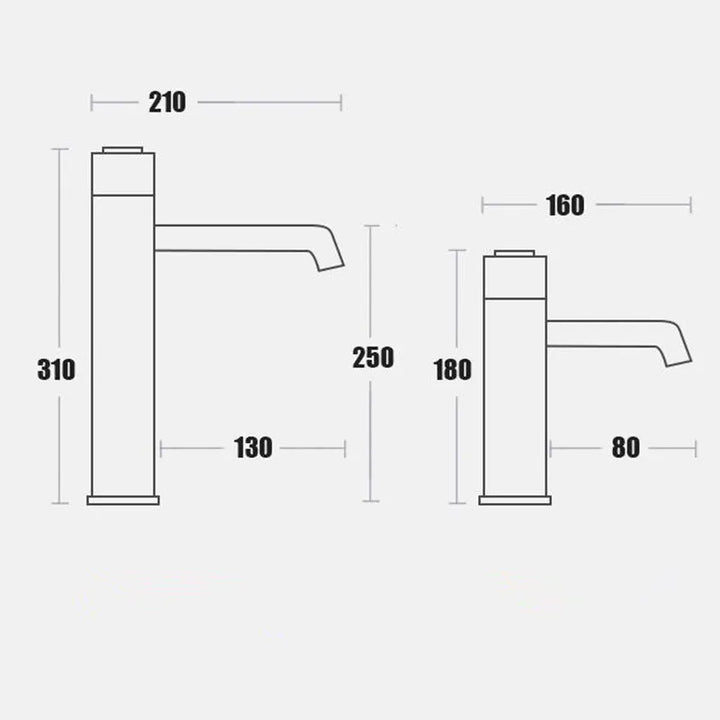 Bocca- Digital thermostatic tall and short bathroom faucet