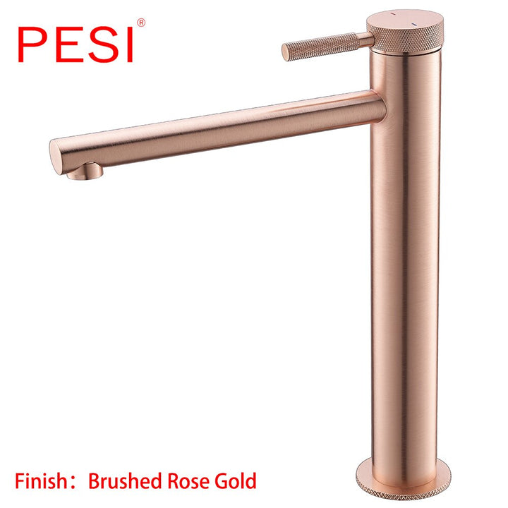 New modern Copper Satin Tall Vessel Faucet