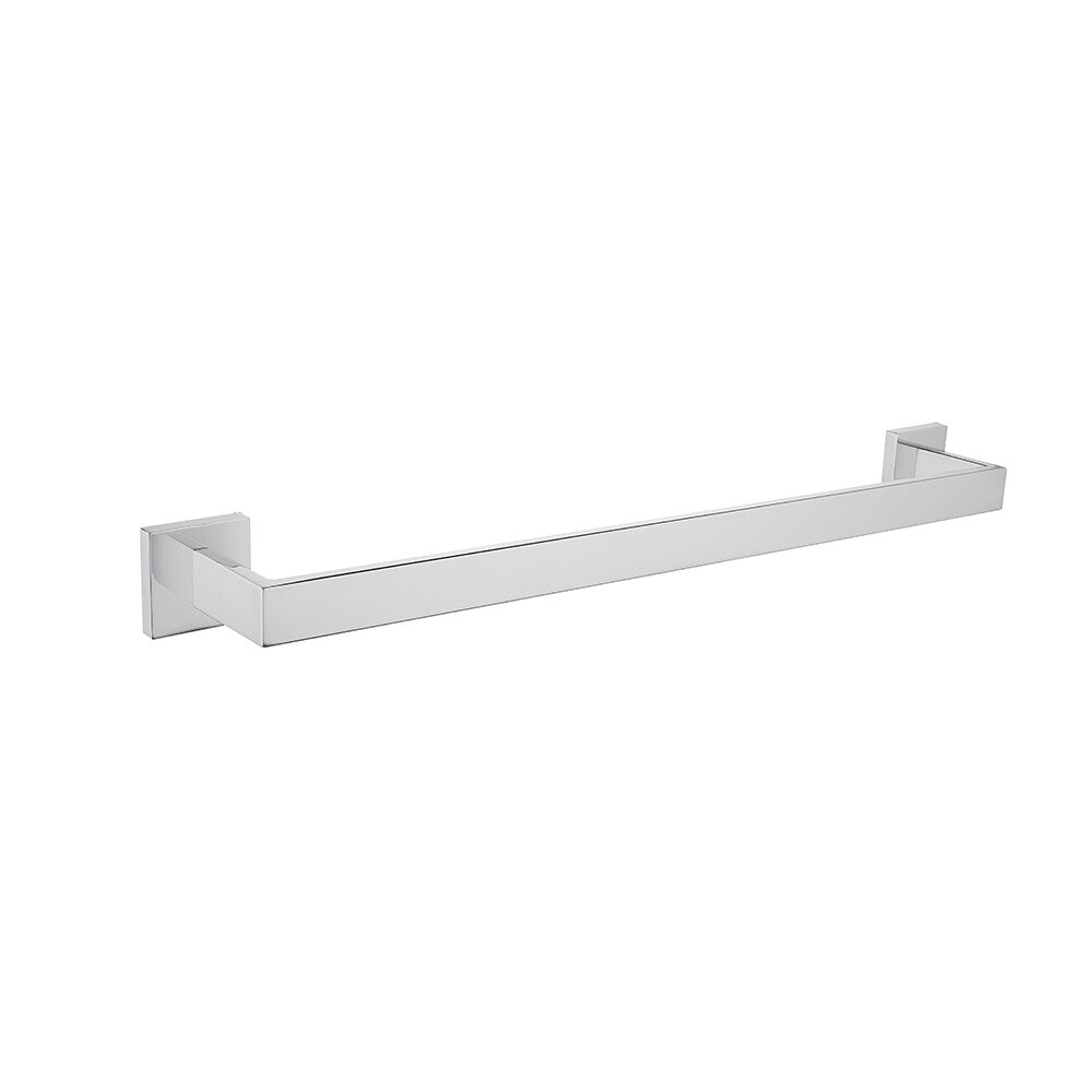 Chrome square bathroom accessories