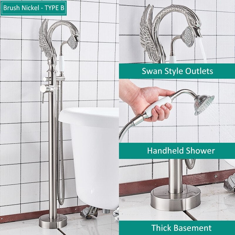 Swan freestanding tub filler faucet