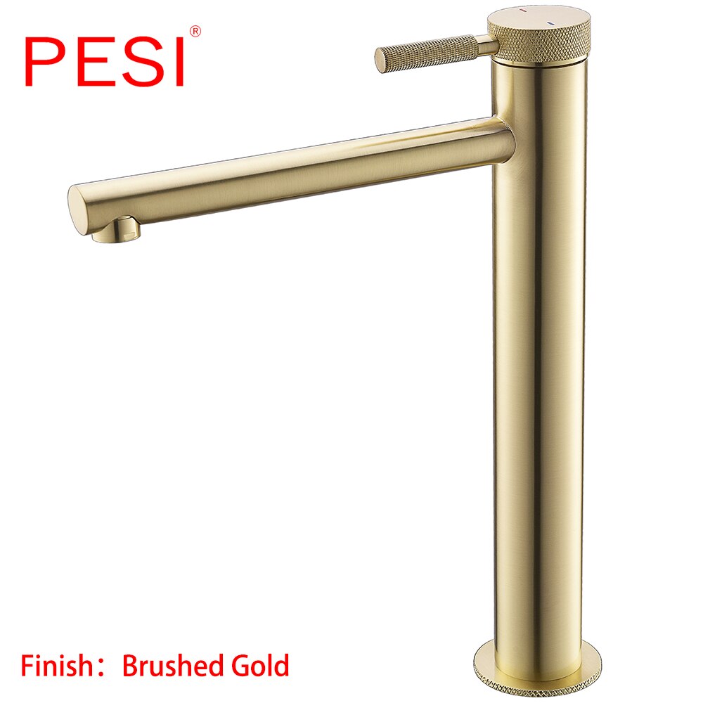 New modern Copper Satin Tall Vessel Faucet