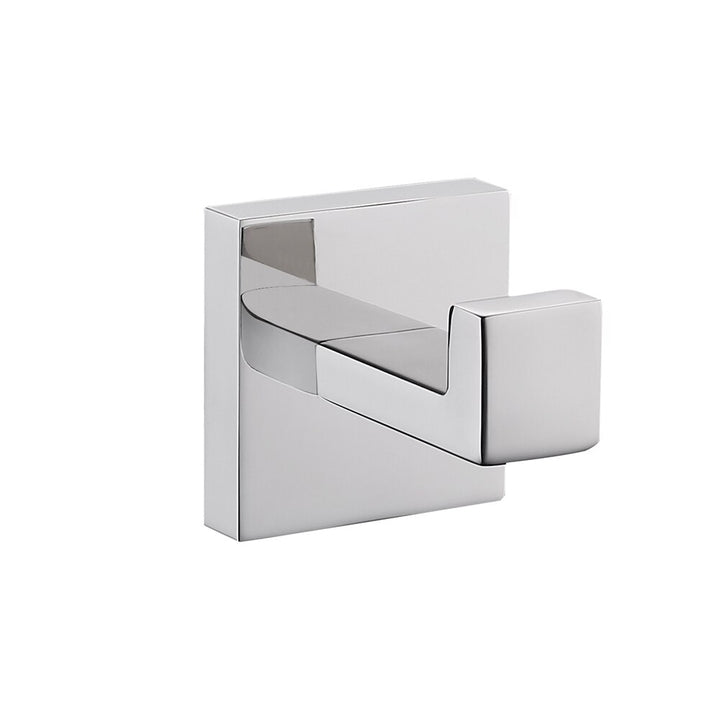 Chrome square bathroom accessories