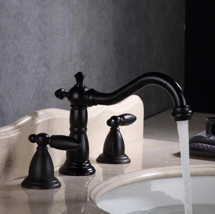 Victorian antique 8" inch widespread bathroom faucet