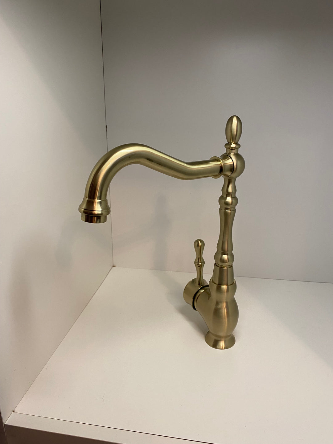 brushed gold victorian bar faucet