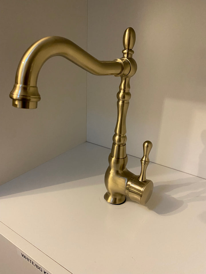 brushed gold victorian bar faucet