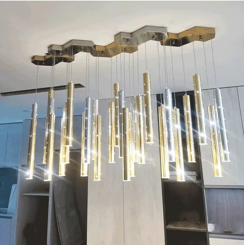 Kitchen dining room Modern LED chandelier Nordic meeting room, living room decoration lighting Kitchen Island home hanging light