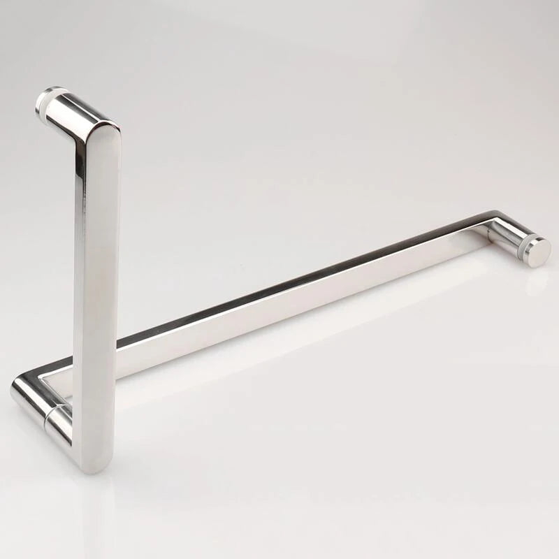 L square shape angle door and towel bar shower glass door 8mm to 12mm