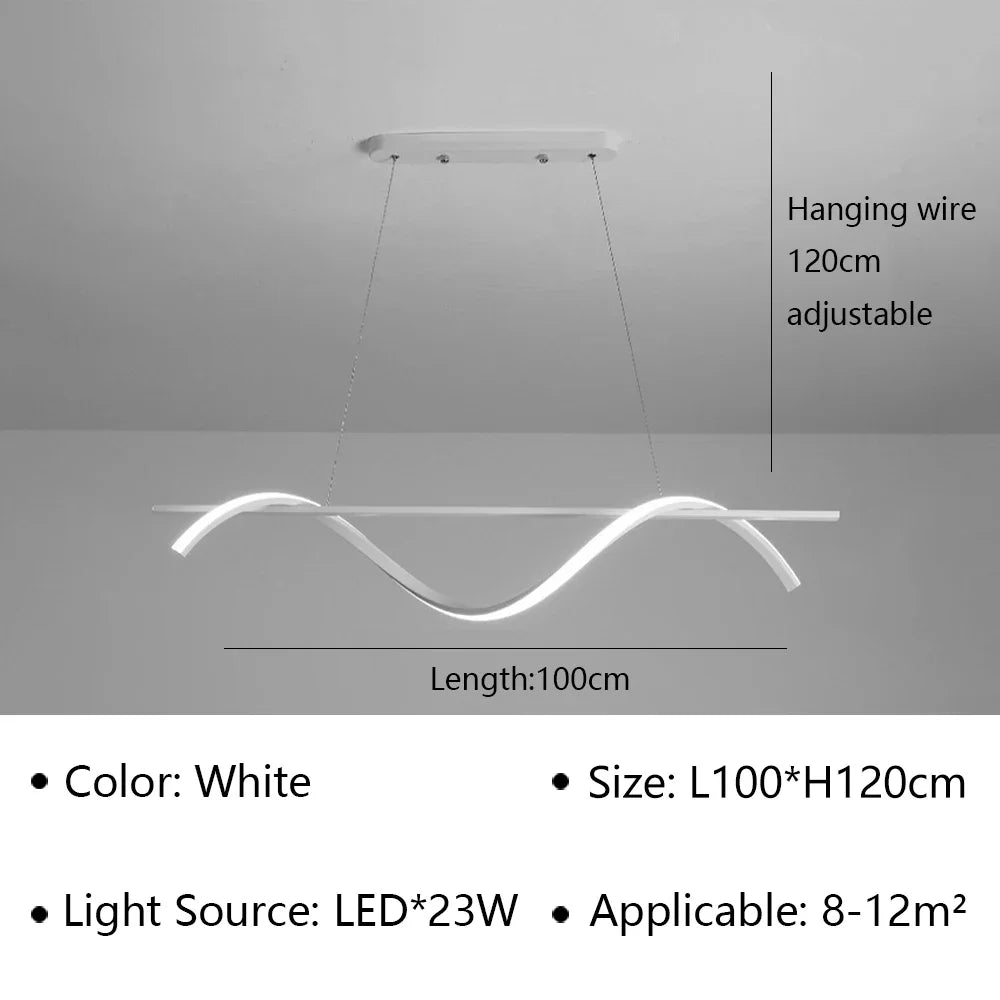 Modern LED Pendant Lamp For Living Dining Room Office Bedroom Kitchen Ceiling Chandelier Indoor Home Decoration Lighting Fixture