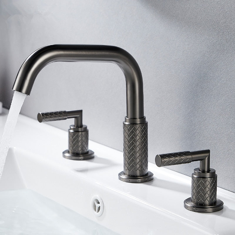 Basel- 8" inch wide spread bathroom faucet