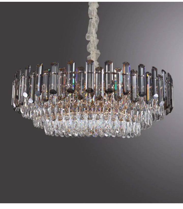 Nordic Light Luxury Crystal Chandelier Living Room Lamp Modern Atmosphere  LED Pendant Lights Bedroom Lamp Room Decoration