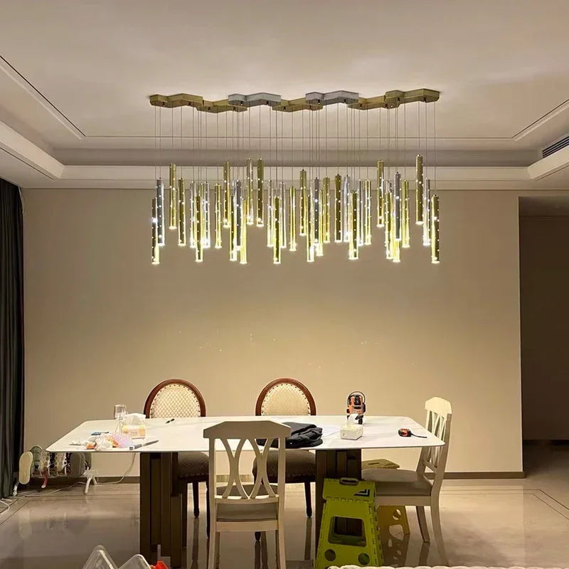 Kitchen dining room Modern LED chandelier Nordic meeting room, living room decoration lighting Kitchen Island home hanging light