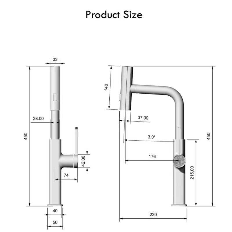 New Nordic design 2023 white kitchen faucet