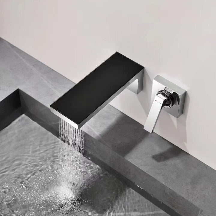 New Nordic design wall mounted single lever hot and cold bathroom faucet