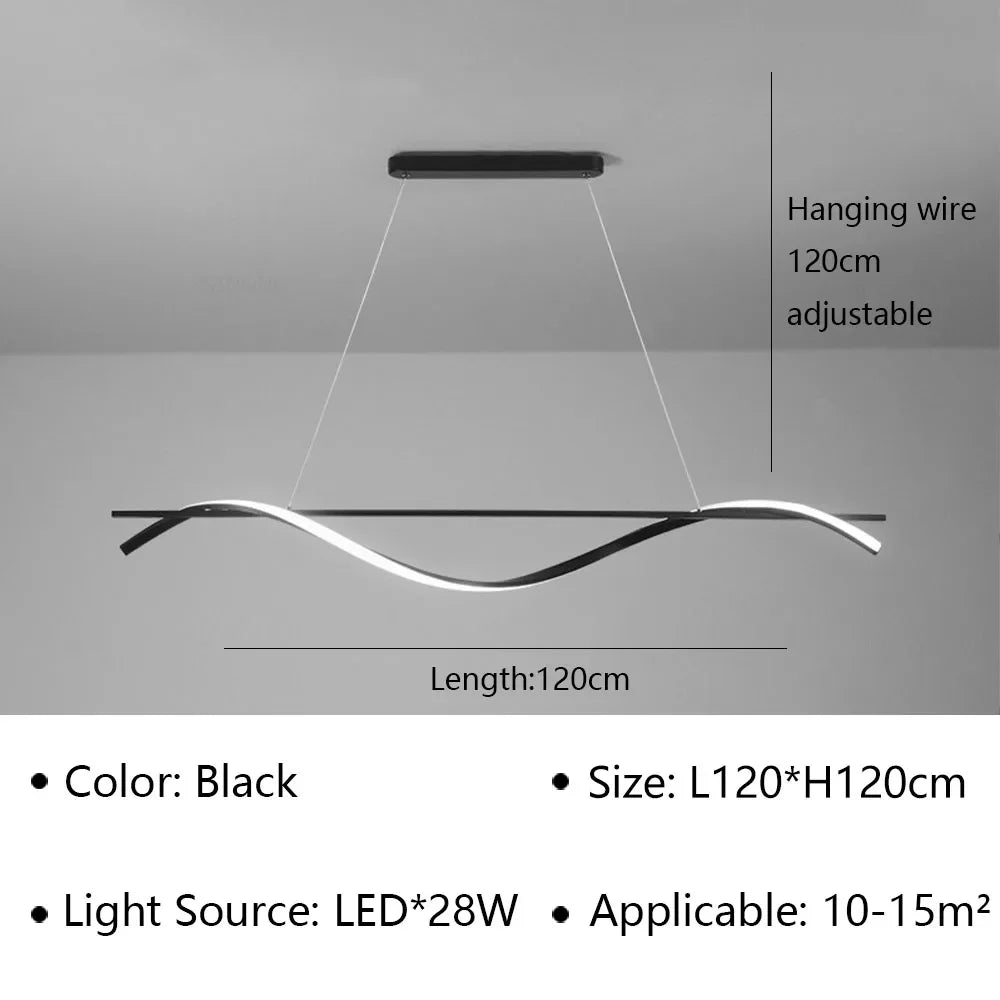 Modern LED Pendant Lamp For Living Dining Room Office Bedroom Kitchen Ceiling Chandelier Indoor Home Decoration Lighting Fixture