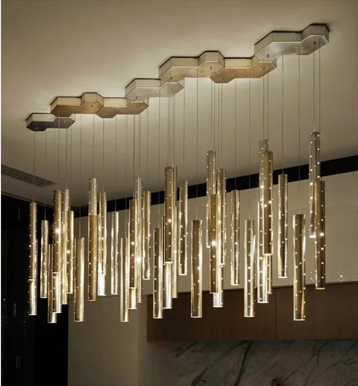 Kitchen dining room Modern LED chandelier Nordic meeting room, living room decoration lighting Kitchen Island home hanging light