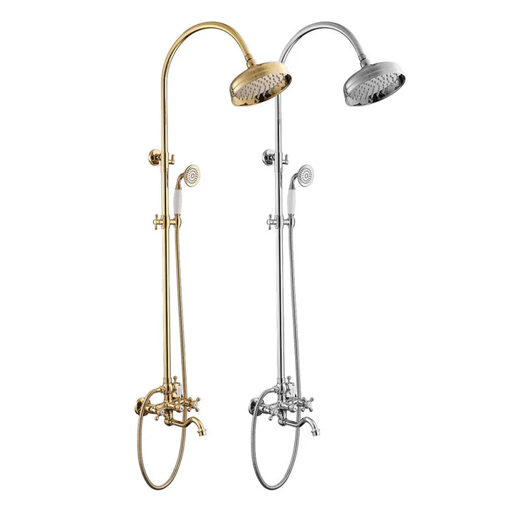 Elisabeth-Perrin Gold Exposed Victorian Shower System