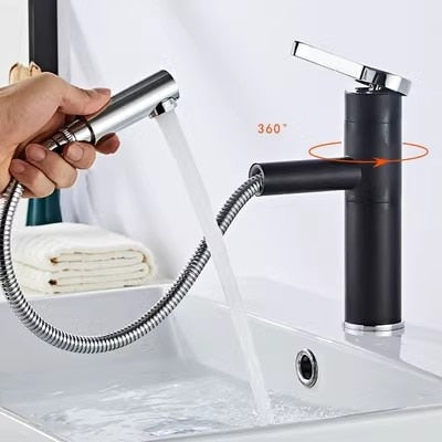 Cuatro- Modern square 8" Inch wide spread bathroom faucet