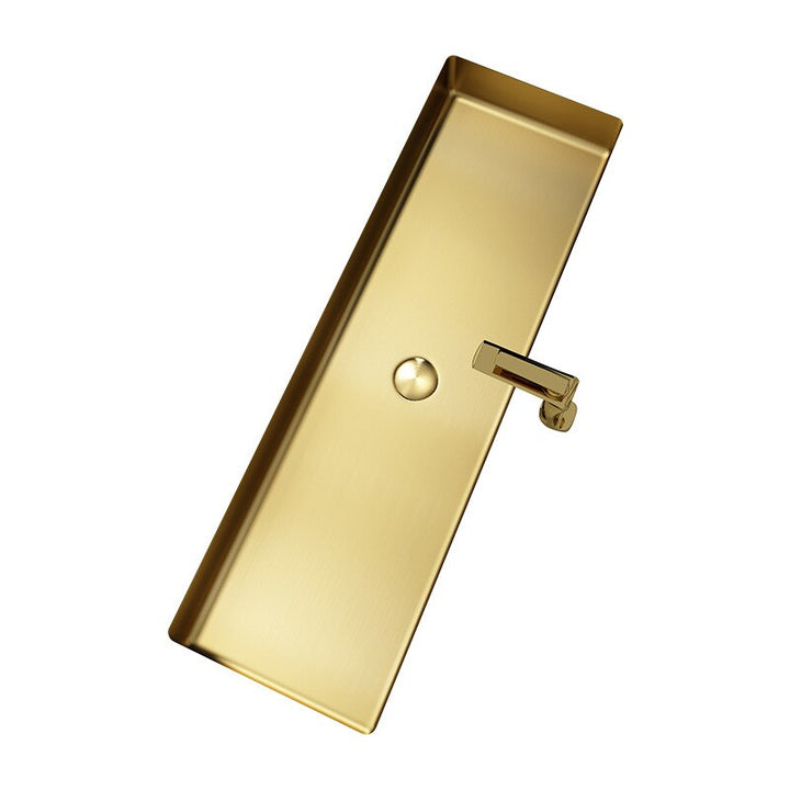 Brushed Gold-Grey Gun Rectangular Undermount Bathroom 39"x12"