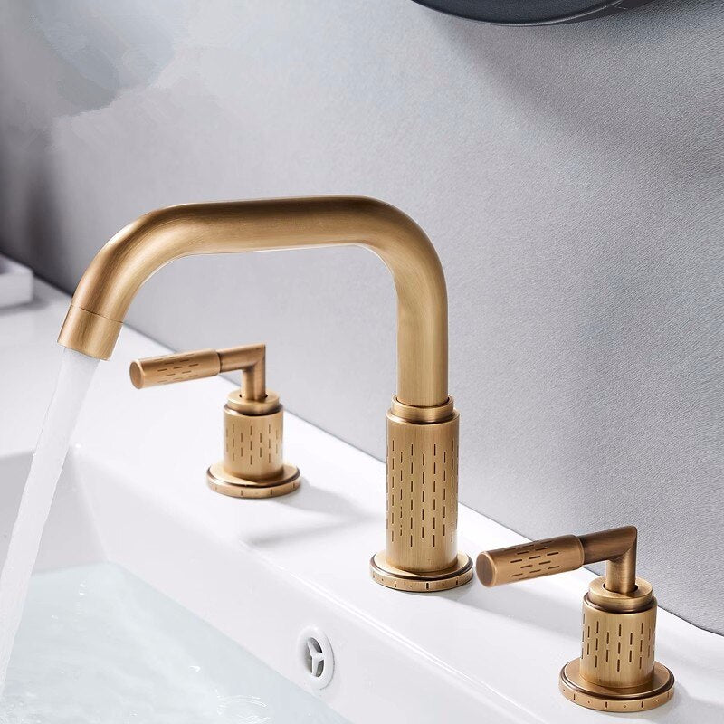 Basel- 8" inch wide spread bathroom faucet