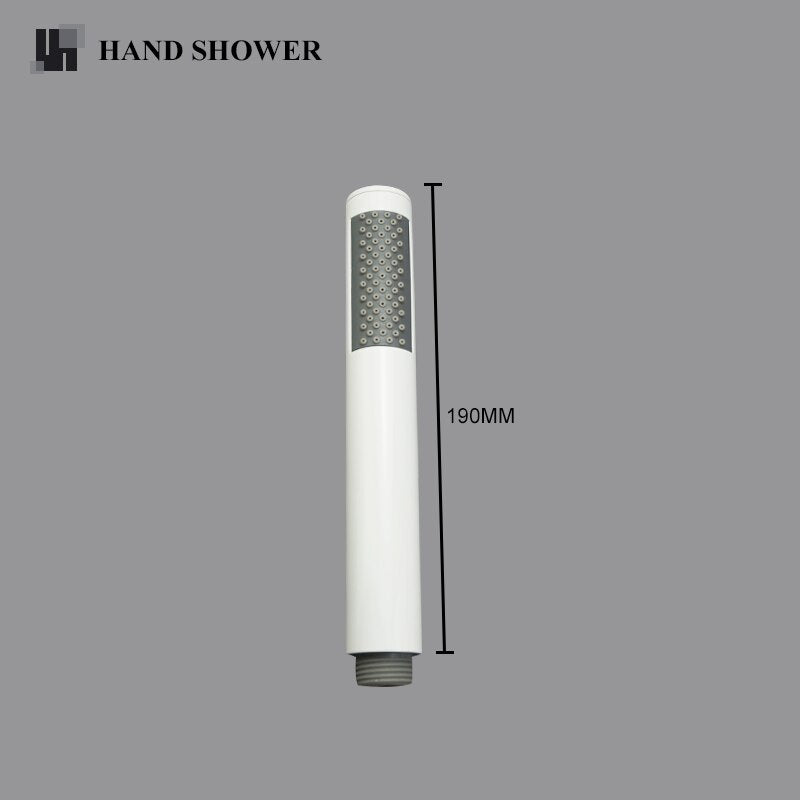 White matte 3 way volume control shower kit