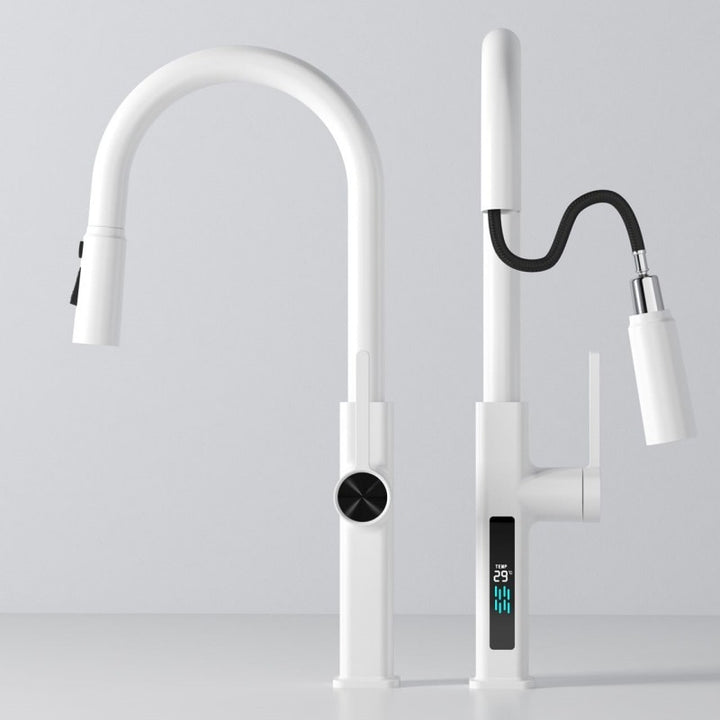 New Nordic design 2023 white kitchen faucet