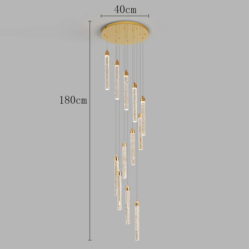 Nordic home decoration, stair chandelier, living room bedroom and dining room Pendant lights, ceiling light, indoor lighting