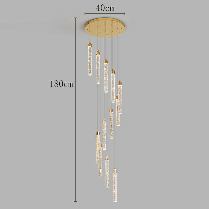 Nordic home decoration, stair chandelier, living room bedroom and dining room Pendant lights, ceiling light, indoor lighting