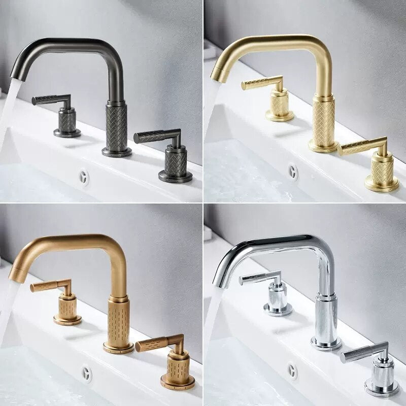 Basel- 8" inch wide spread bathroom faucet