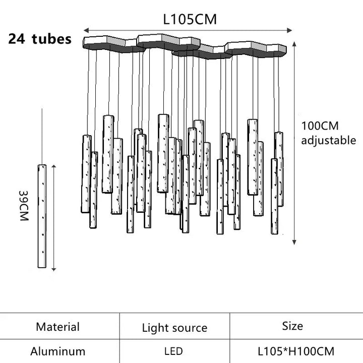 Kitchen dining room Modern LED chandelier Nordic meeting room, living room decoration lighting Kitchen Island home hanging light