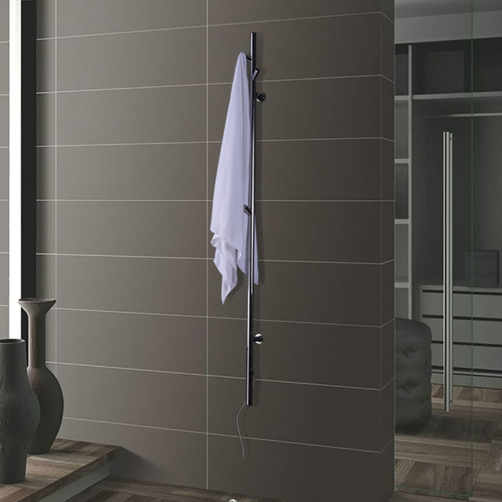 Chrome tree wall mounted electric towel warmer