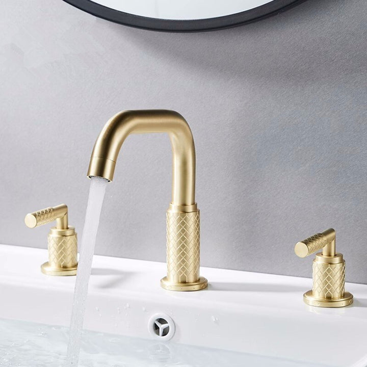 Basel- 8" inch wide spread bathroom faucet