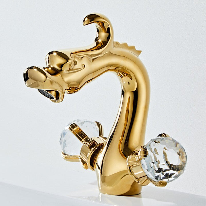 Dragon single hole Tall Vessel and short bathroom faucet