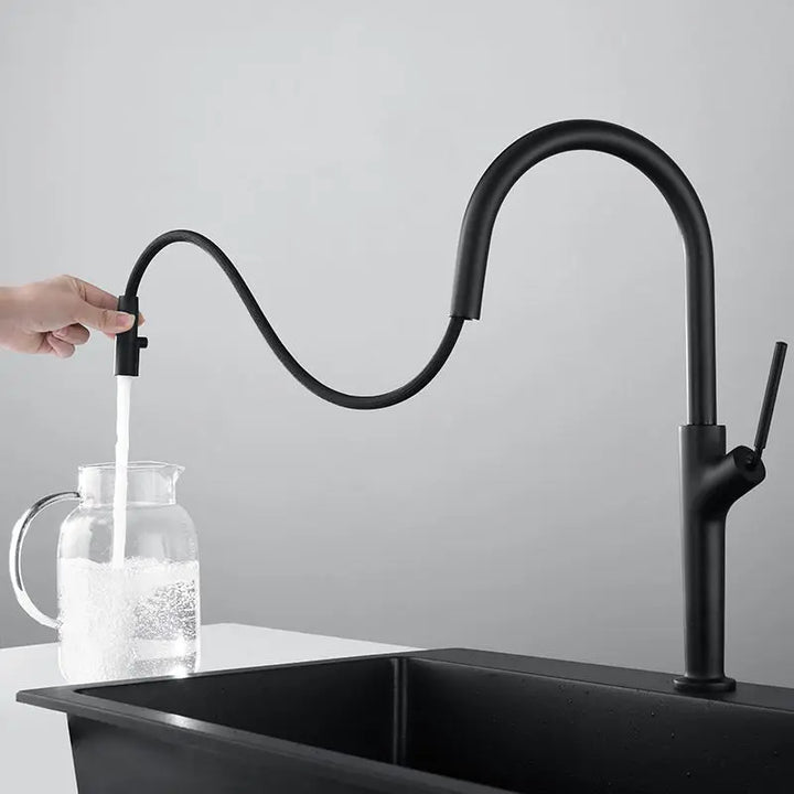 Extacy- New 2024 modern design pull out dual sprayer kitchen faucet