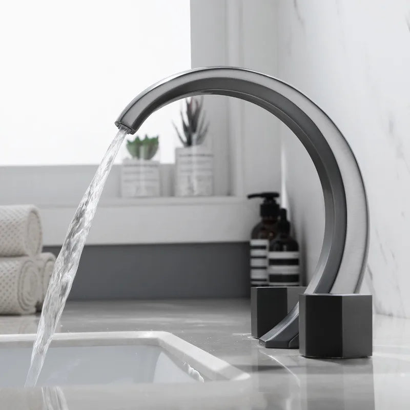 Balboa-New 2024 modern 8" inch wide spread bathroom faucet