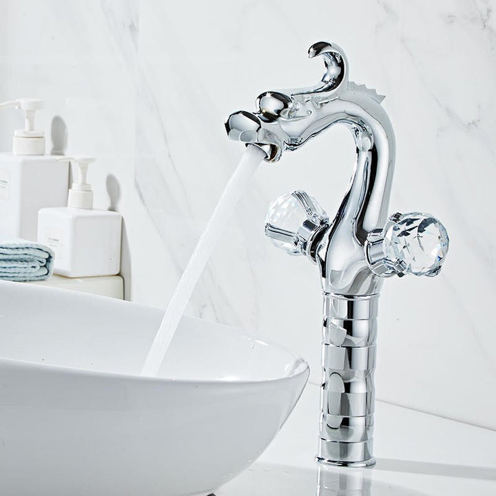 Dragon single hole Tall Vessel and short bathroom faucet