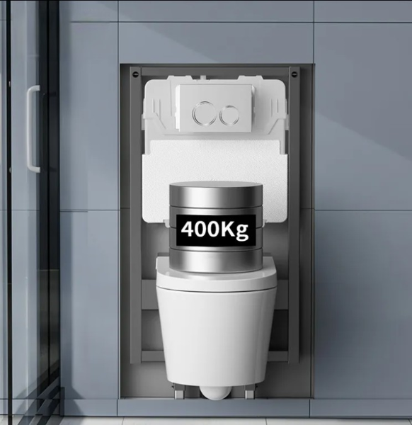 Sani Canada- Cistern Toilet In Wall Standard Tank & Carrier - 1.28 / 0.8 GPF ADA Compliant-2001