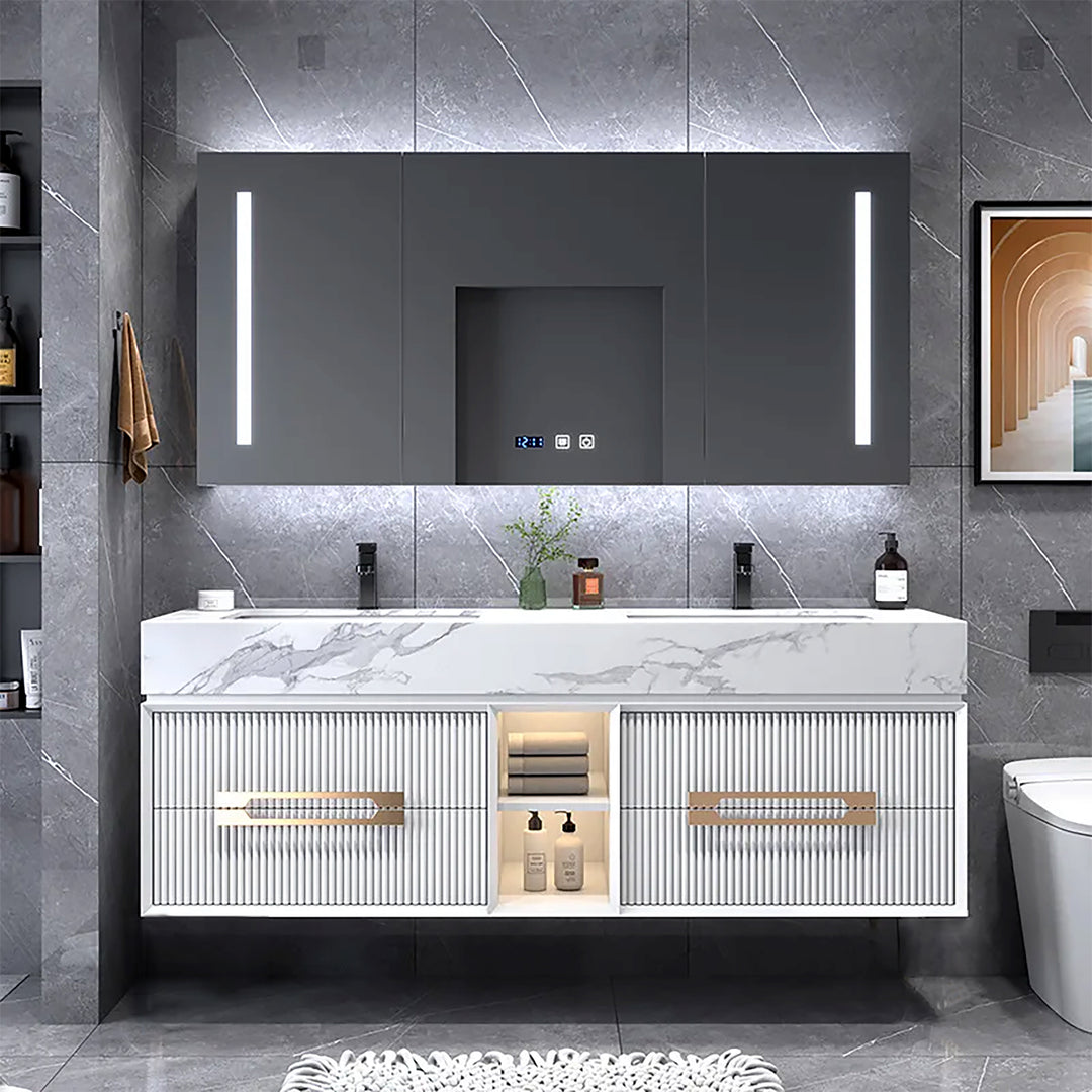 Sienna-Bathroom Vanity completed Set with LED Mirror included