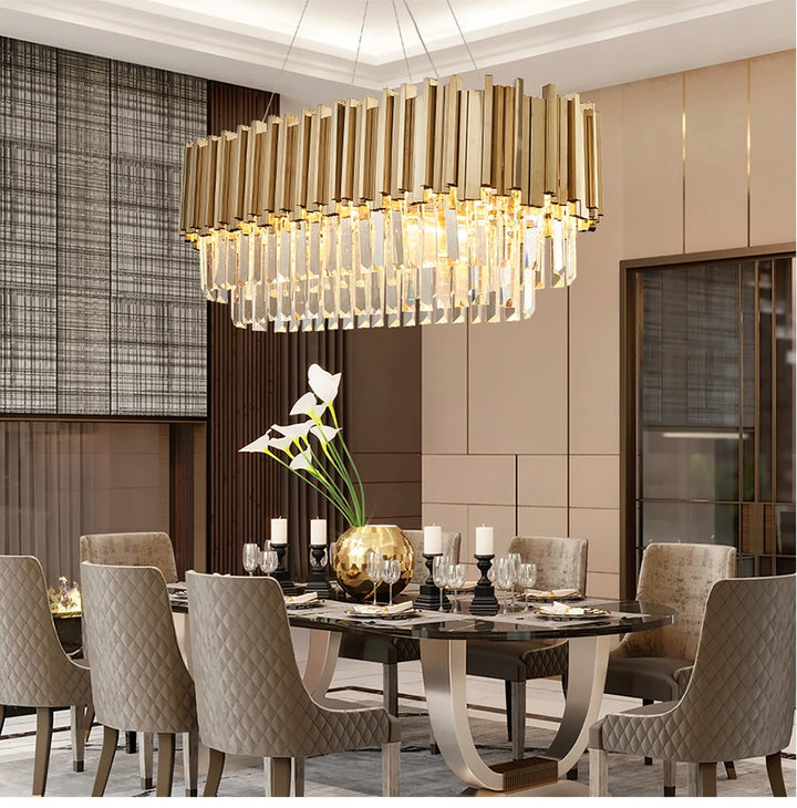 Nordic Restaurant Crystal E14 Ceiling Chandelier Bright Living Room Hotel Modern Home Decoration LED Lighting Chandelier