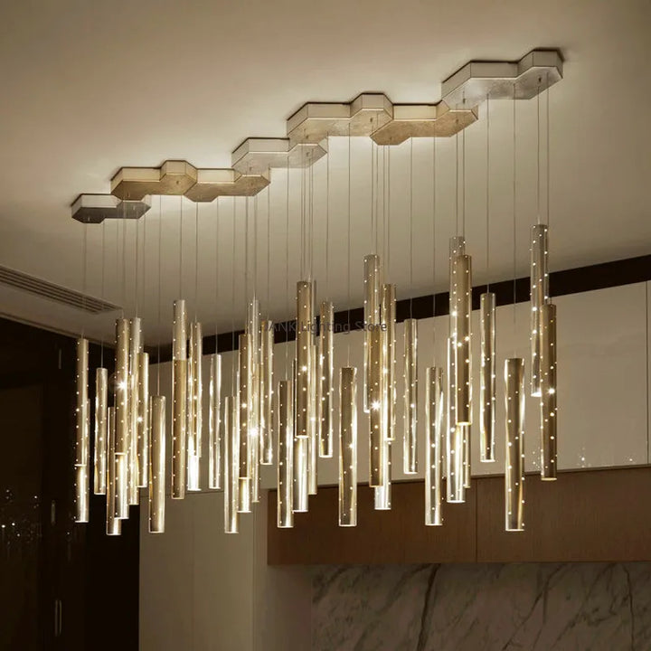 Kitchen dining room Modern LED chandelier Nordic meeting room, living room decoration lighting Kitchen Island home hanging light