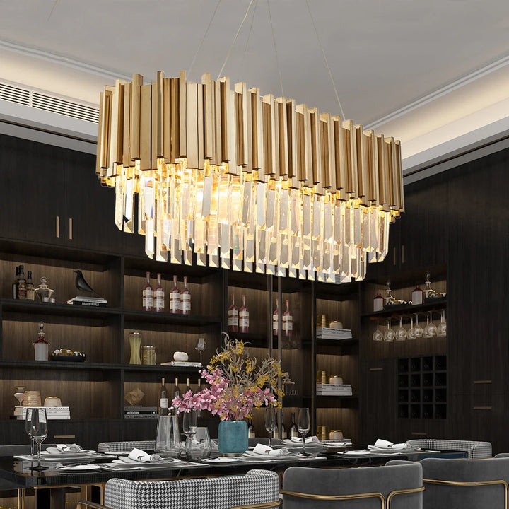 Nordic Restaurant Crystal E14 Ceiling Chandelier Bright Living Room Hotel Modern Home Decoration LED Lighting Chandelier