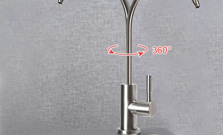 Brushed Nickel Reverse Osmosis Water Purifier Faucet Kitchen Filter Faucet