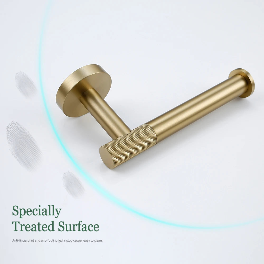 Brushed Gold Bathroom Accessories set