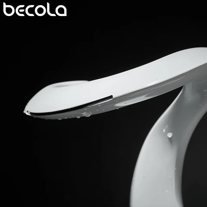 Boomerang Waterfall design single hole bathroom faucet